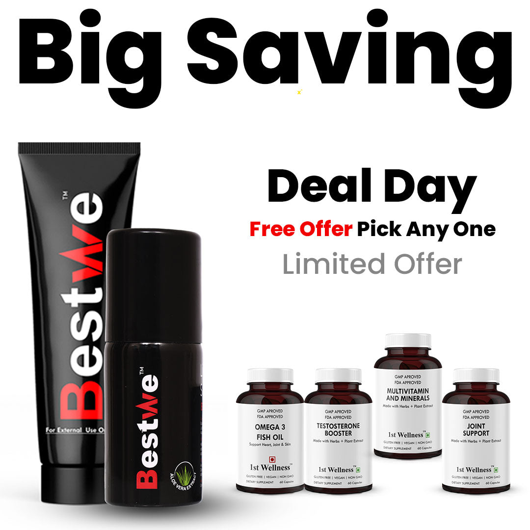 Big Saving Combo Offer Delay Gel + Spray (Pick Any Health Supplement) –  Bestwe