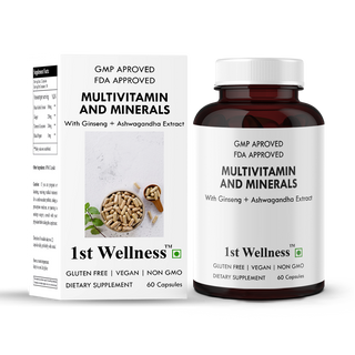 Multivitamin & Minerals (60 Capsules) - New 1stwellness